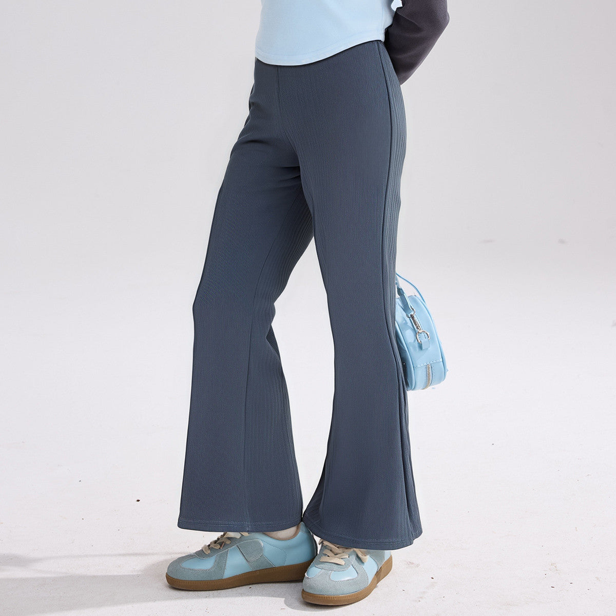 Girls Micro Flare Elastic Yoga Fitness Pants