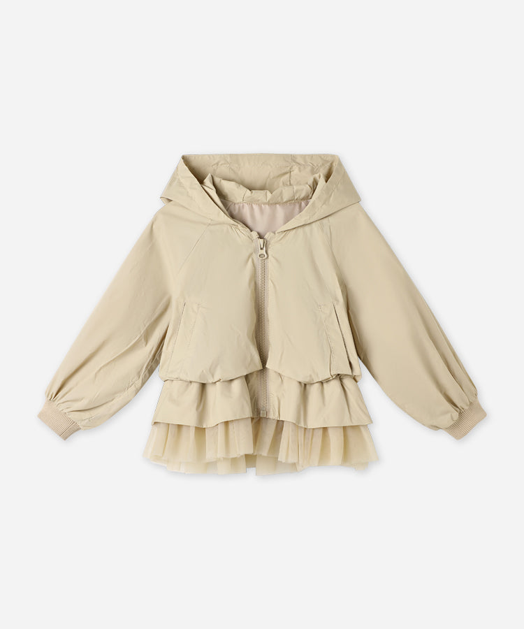 Spring/Summer Lightweight Hooded Jacket for Little Girls