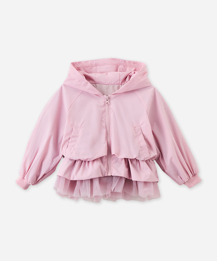 Spring/Summer Lightweight Hooded Jacket for Little Girls