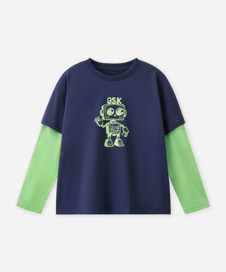 100% Cotton Kids Long Sleeve Top | Soft & Comfortable Kids Clothes