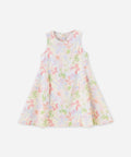 Graffiti Print Kids Dress 100% Cotton Breathable Sleeveless Casual Girls Dress
