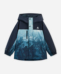 Boys Waterproof Windbreaker Jacket | Gradient Printed Outdoor Sports Coat