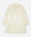 Lace Jacquard Long Sleeve Kids Dress