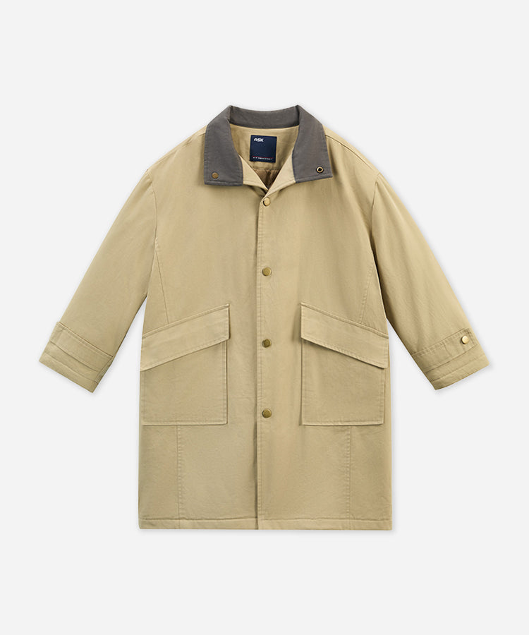British Style Long Trench  Kids Boys Coat