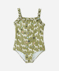 Kids Girls Vintage Cherry One Piece Vacation Swim Suit