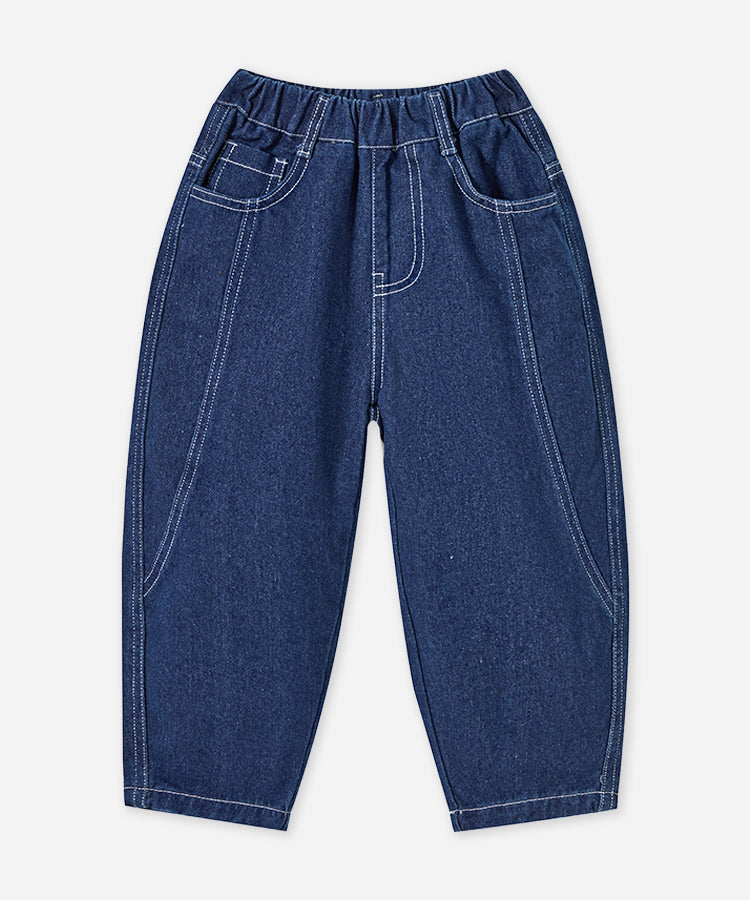 All-match Kids Boys Jeans Pants Soft Stretch Tapered Casual Trousers