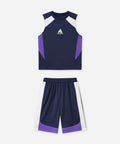 Jungen Mesh-Trainingsanzug Cool Feeling Schnelltrocknendes Ärmelloses Top & Shorts Set
