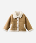 Suede and Sherpa fleece Jacket