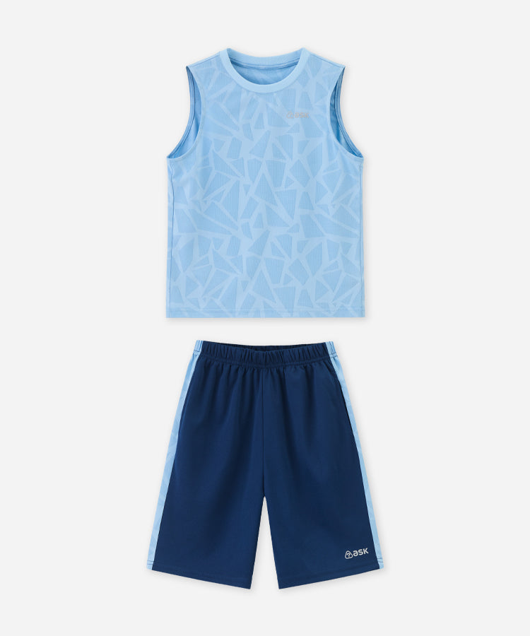Kids Short Set Quick Dry Breathable Stretchy Sports Outfit