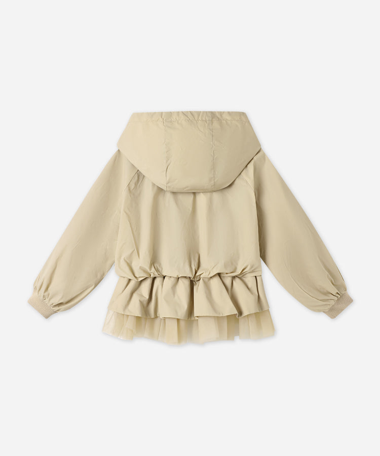 Spring/Summer Lightweight Hooded Jacket for Little Girls