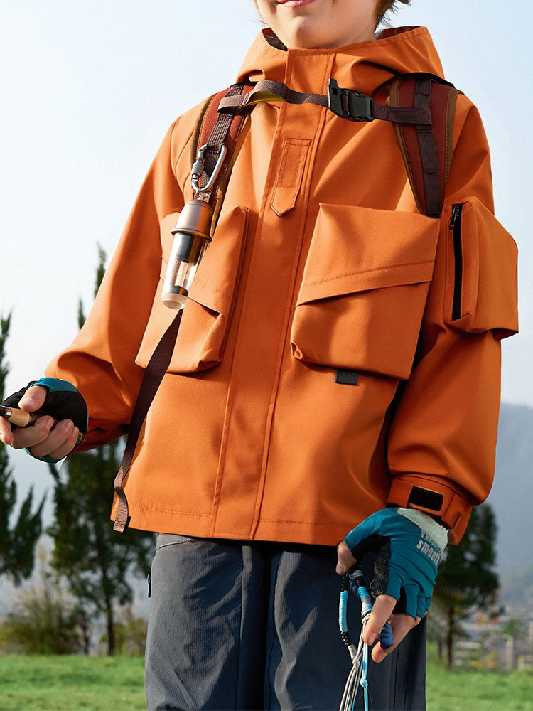 Kinder-Outdoorjacke mit 4 Taschen für Outdoor & Alltag