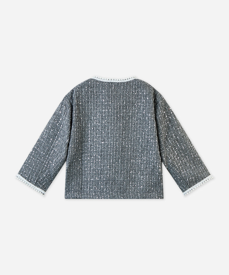 Kids Girls Tweed Coat