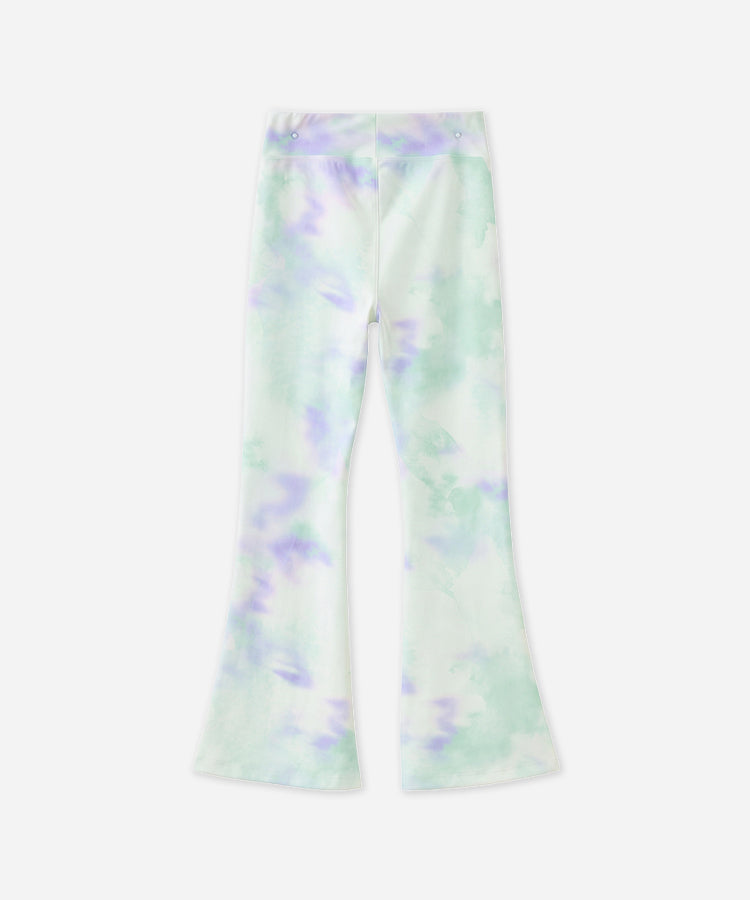 Kids Girls Trendy Printed Flared Yoga Pants, High Elastic Lightweight Casual Sports Long Pants