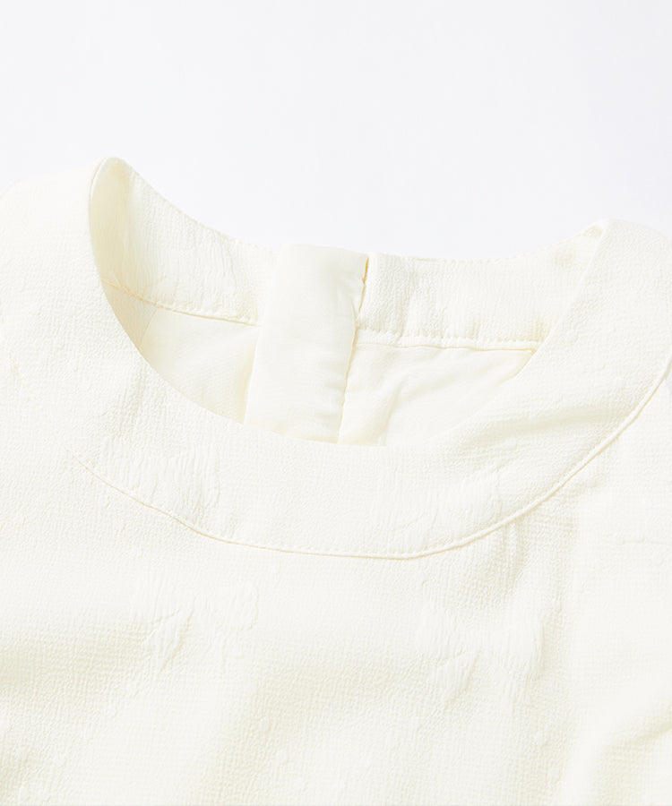 Irregular Tulle Tutu Kids Dress Jacquard Sleeveless Girls Dress