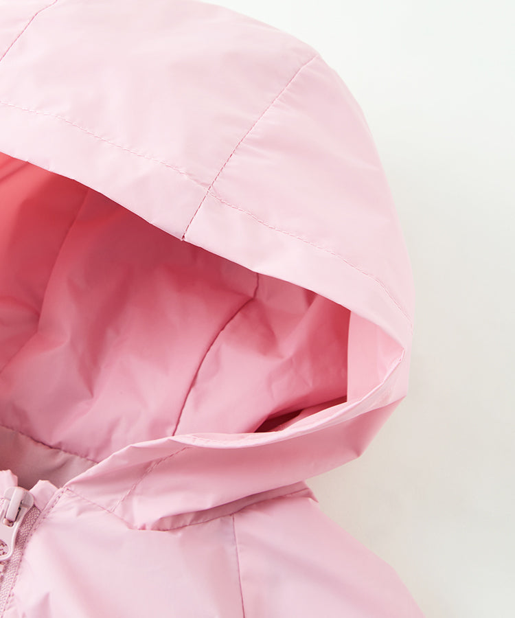 Spring/Summer Lightweight Hooded Jacket for Little Girls