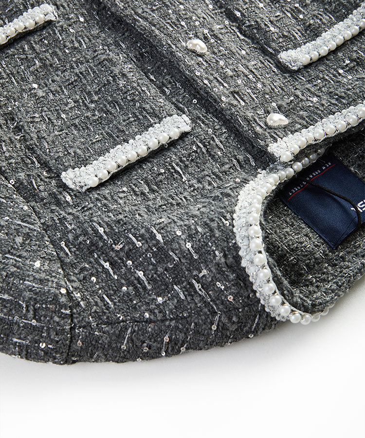 Kids Girls Tweed Coat
