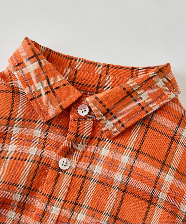 Kids Plaid Shirt Lightweight Sun Protection Shacket | Unisex Plaid Button-Down Top