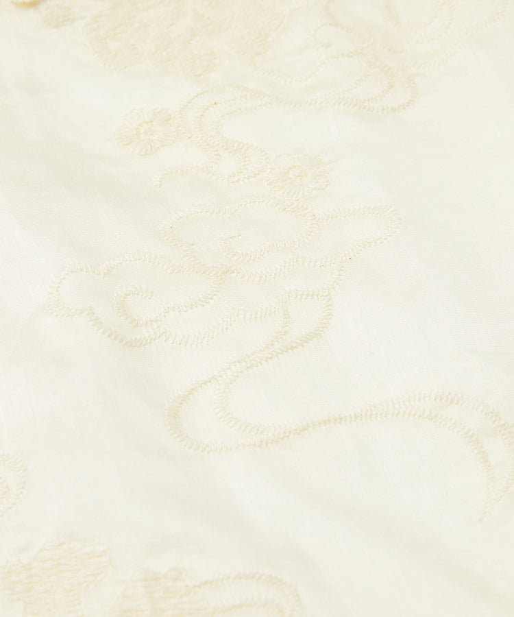 Lace Jacquard Long Sleeve Kids Dress