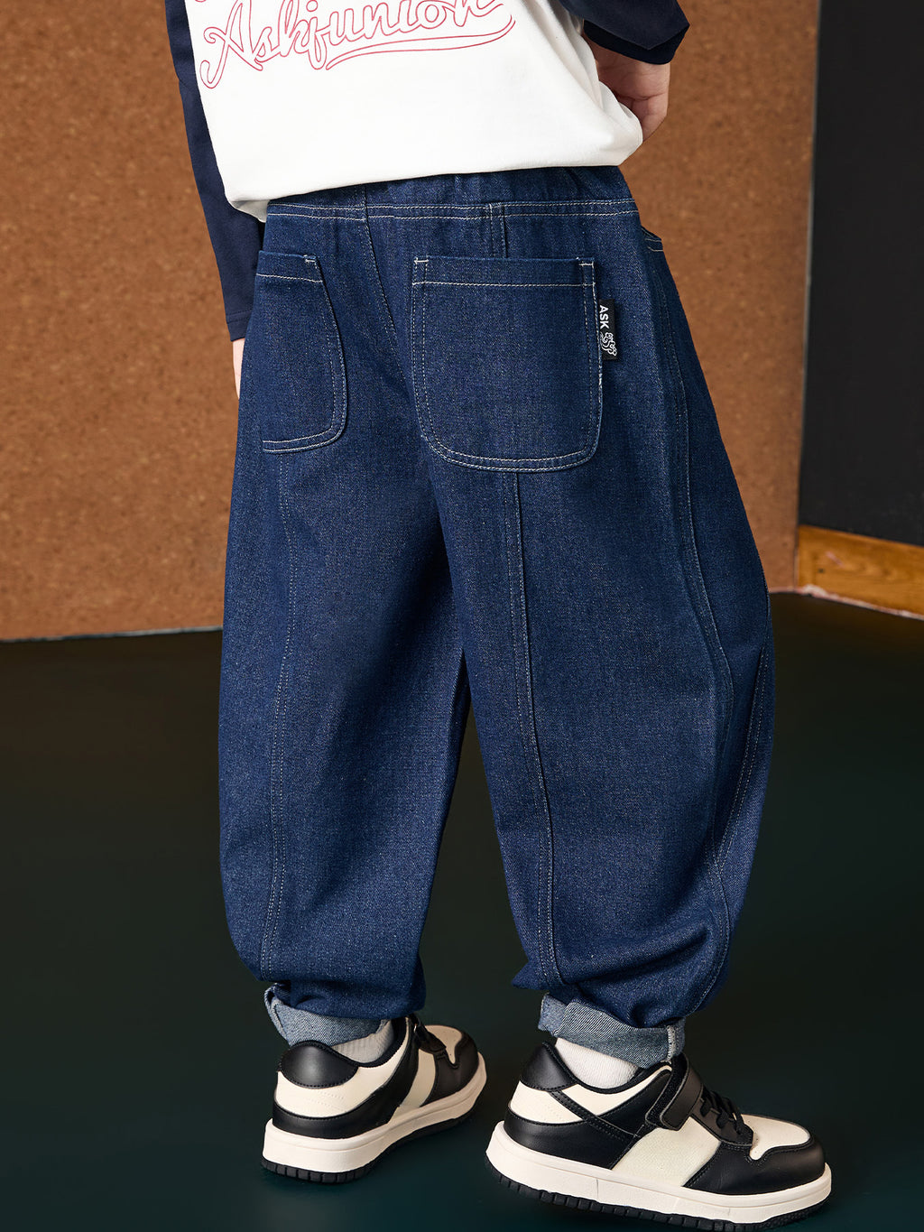 Pantalon en jean pour enfants, garçons, polyvalent, doux, extensible, fuselé, décontracté