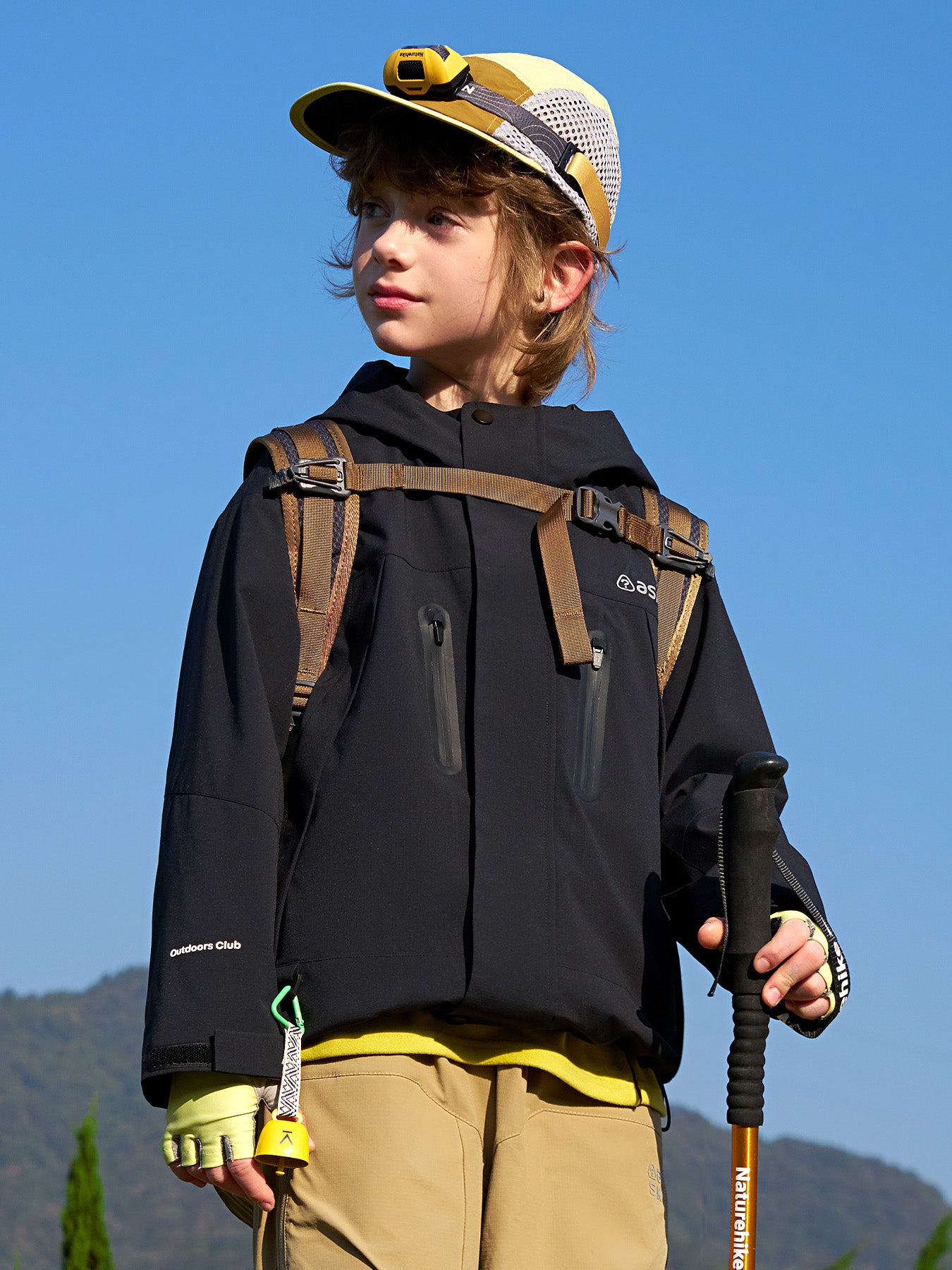Kids Waterproof Outdoor Shell Jacket, Windproof Outerwear