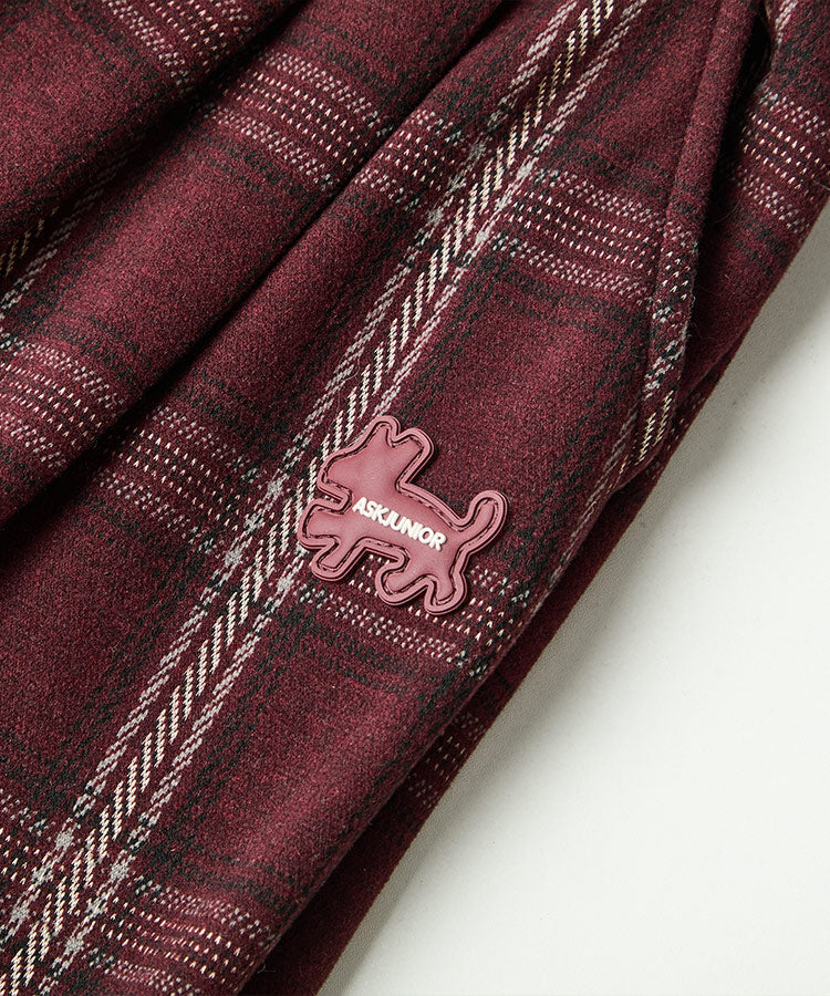 Lässige, gefütterte, warme karierte Kinderhose für Herbst und Winter