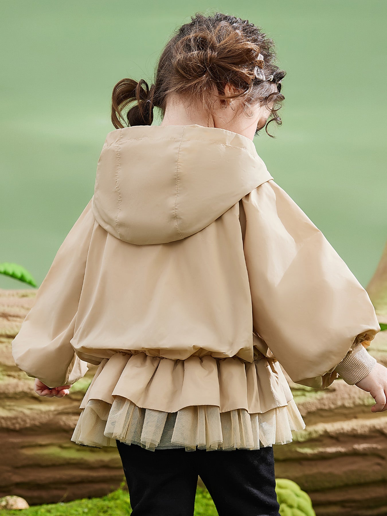 Spring/Summer Lightweight Hooded Jacket for Little Girls