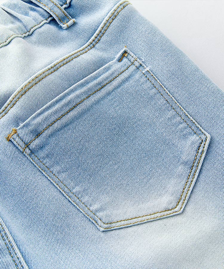 Mädchen Fleece Gefüttert Warme Flare Jeans, Lässige Stretch Kinderhose für Herbst Winter
