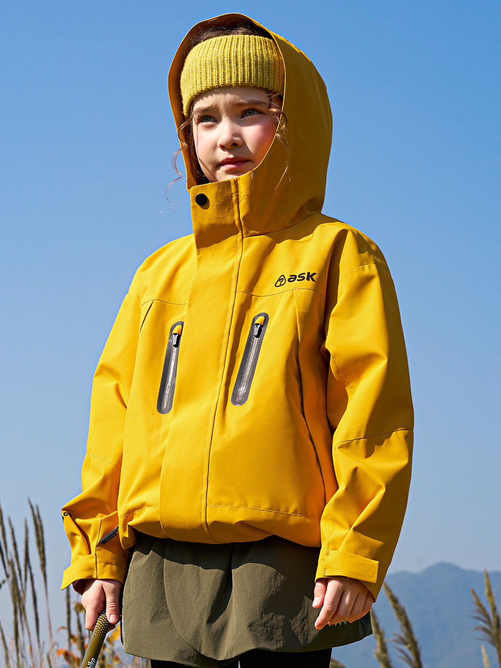Wasserdichte Outdoor-Shell-Jacke für Kinder, winddichte Oberbekleidung