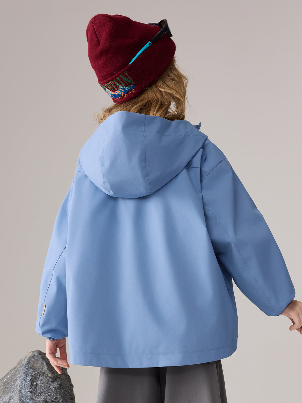 Gefütterte Softshell-Kinder-Outdoorjacke