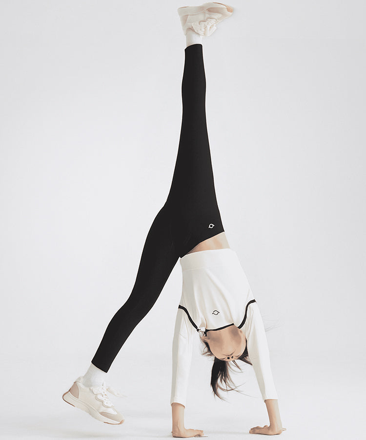Kids Girls Stretch Leggings |  High-Waist Active Pants