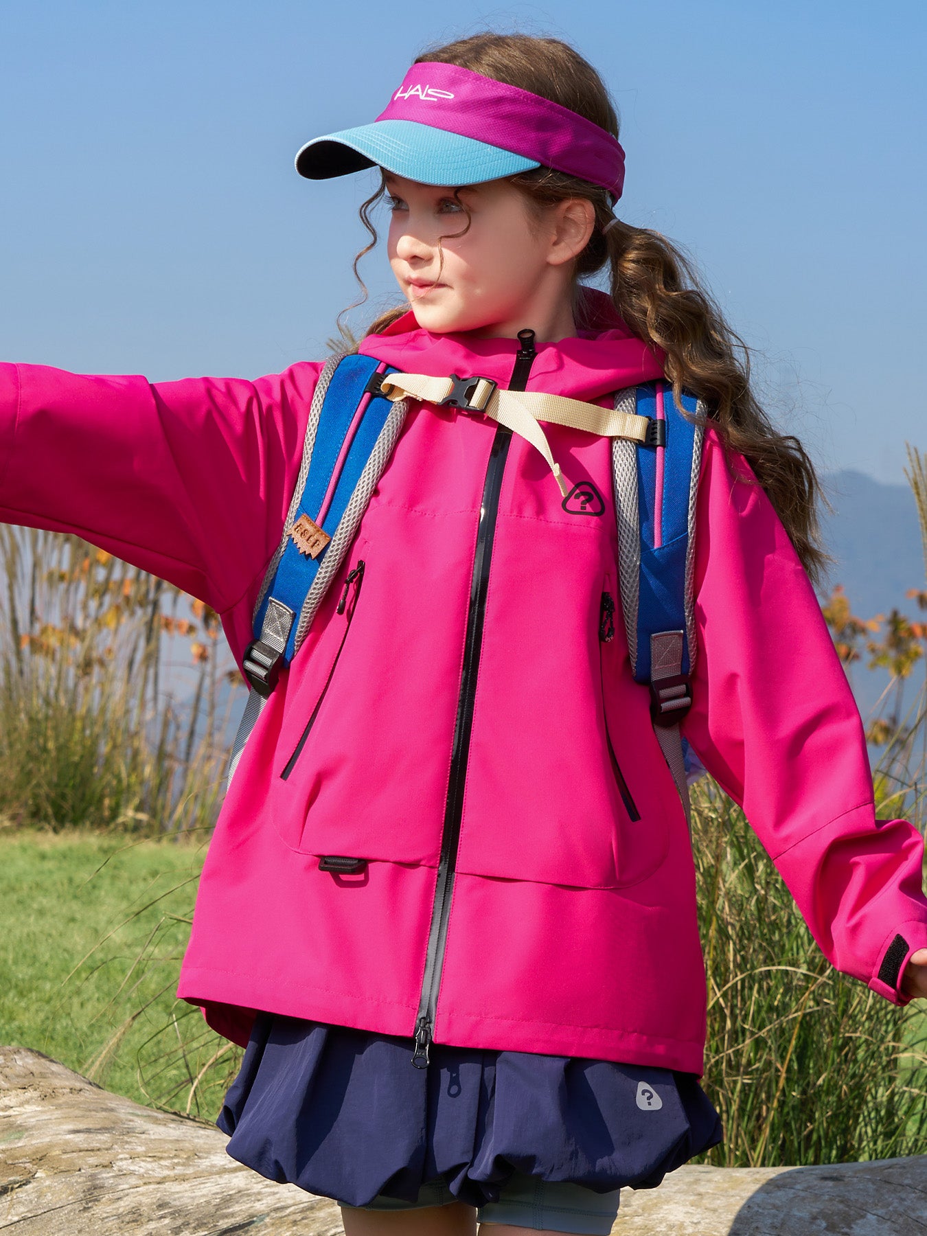Trendige Oversize Kinder Outdoor Shell-Jacke