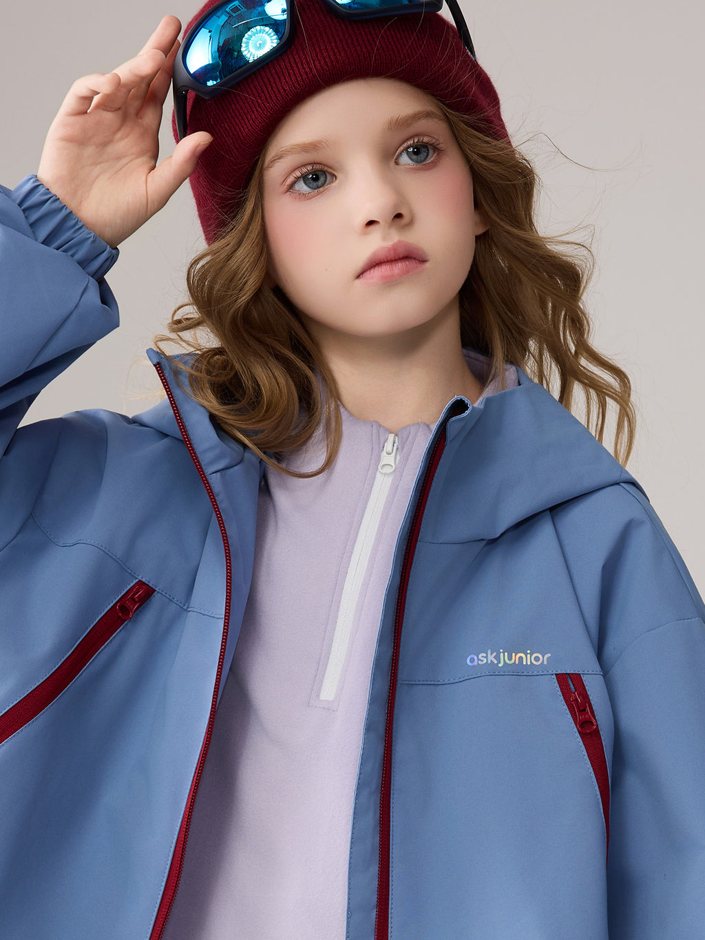 Gefütterte Softshell-Kinder-Outdoorjacke